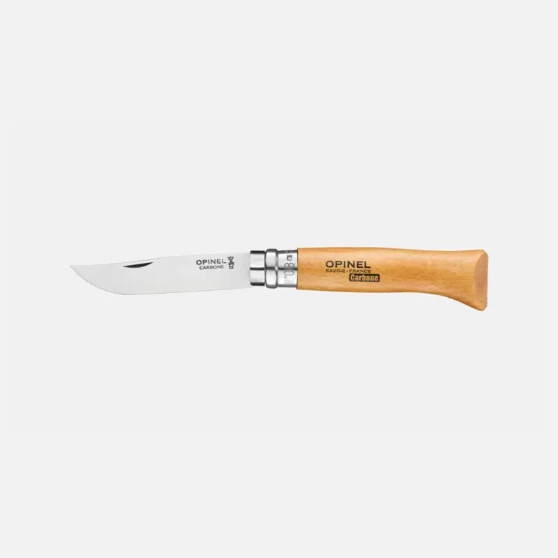 Bezpieczne zakupy Nóż Opinel Carbon Steel blister N°08
