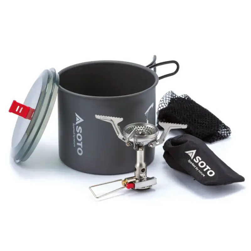 Dodaj do koszyka Zestaw kuchenka Soto Amicus Stealth Igniter + New River Pot Combo