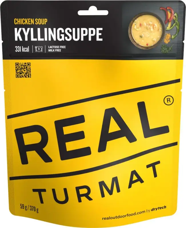 Danie liofilizowane Real Turmat - Zupa z kurczaka 370 g Szybka wysyłka