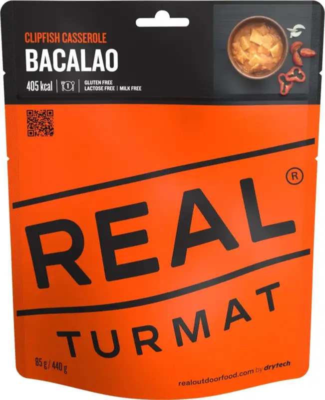 Danie liofilizowane Real Turmat - Potrawka Bacalao z dorszem 440 g Wyprzedaż