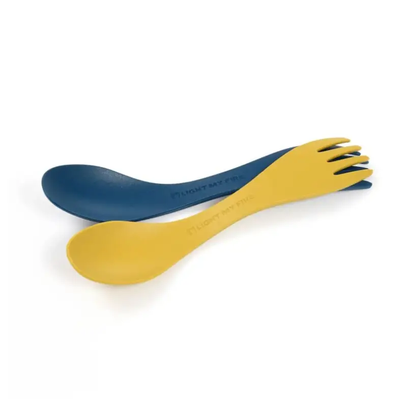 Spork z bioplastiku Light My Fire Bio Little 2-Pack - Hazyblue/Yellow Szybka wysyłka