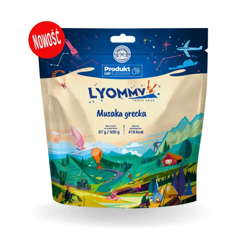 Danie liofilizowane Lyommy 350 G - Musaka Grecka Ekspresowa dostawa