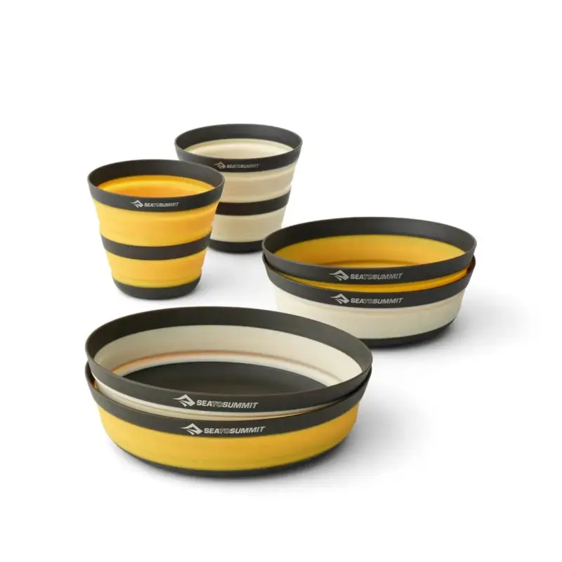 Zniżka Zestaw naczyń turystycznych STS Frontier Ultralight Collapsible Dinnerware Set - (6 Piece)