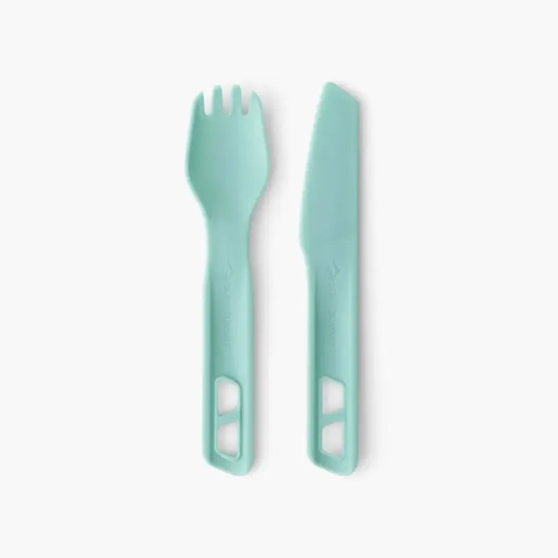 Zestaw sztućców kempingowych Passage Cutlery Set Of 2 - Blue Tani