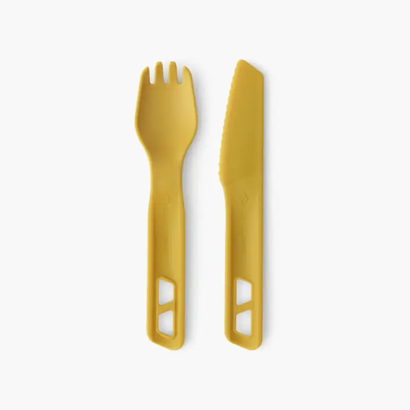 Cena promocyjna Zestaw sztućców kempingowych Passage Cutlery Set Of 2- Yellow