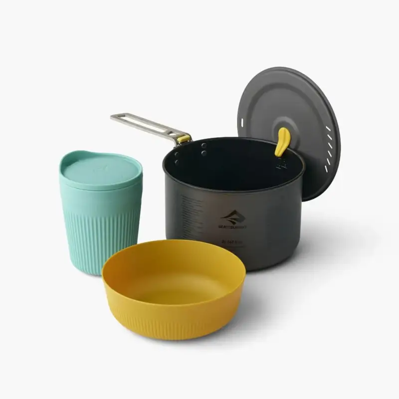 Oferta limitowana Zestaw naczyń STS Frontier UL One Medium Pot Cook Set (1 Person, 3 Piece)