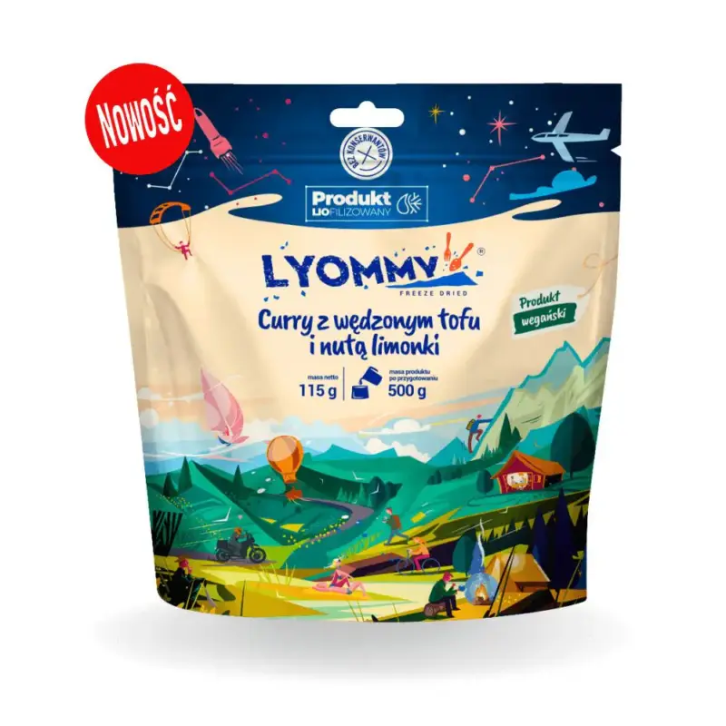 Bezpieczna płatność Lyommy danie 500 G - Curry z Wędzonym Tofu i Nutą Limonki