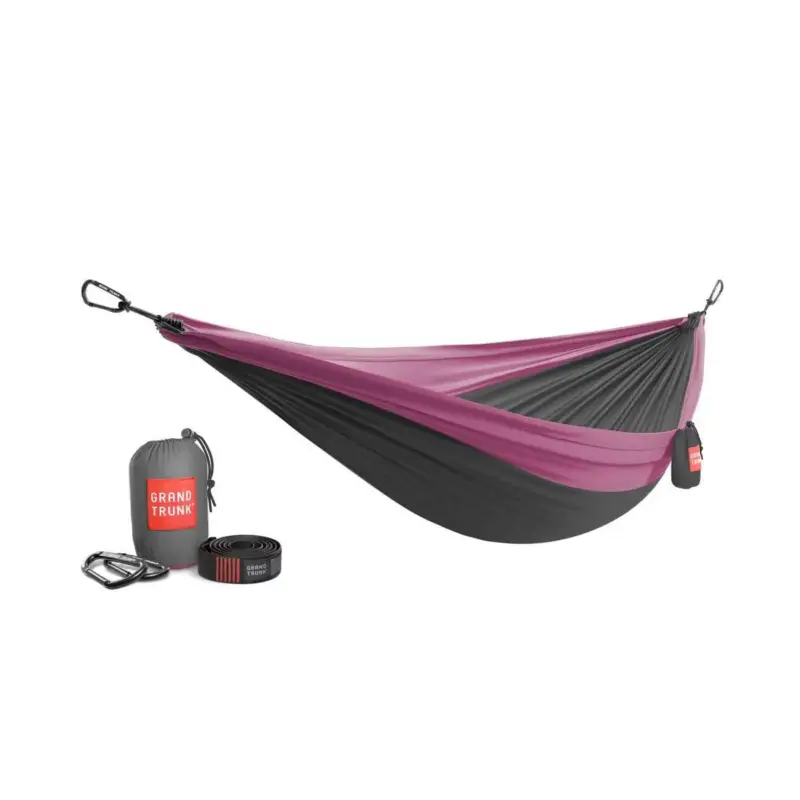 Hamak Grand Trunk Double Deluxe - Charcoal/Magenta Szybka wysyłka