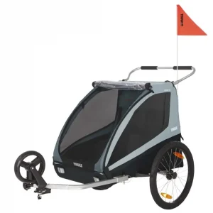 2-osobowa przyczepka rowerowa Thule Coaster XT - Blue Bezpieczna płatność