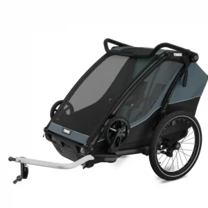 2-osobowa przyczepka rowerowa Thule Chariot Cab - Dark Slate Ostatnia szansa