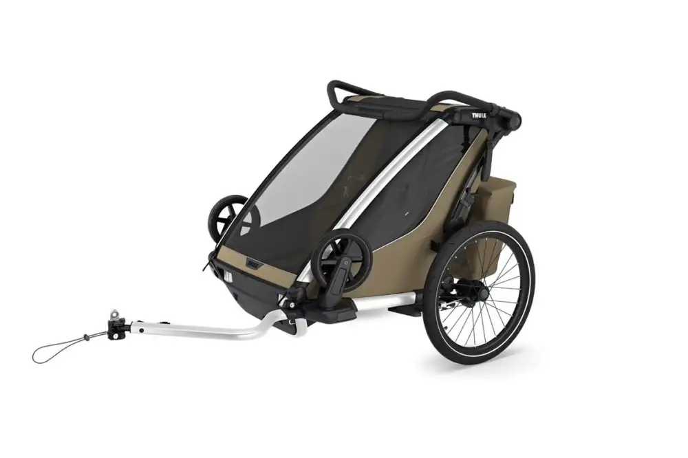 Tylko dziś 2-osobowa przyczepka rowerowa Thule Chariot Cross 2 - Faded Khaki